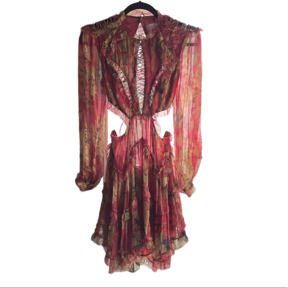 Zimmermann Floral Cutout Dress